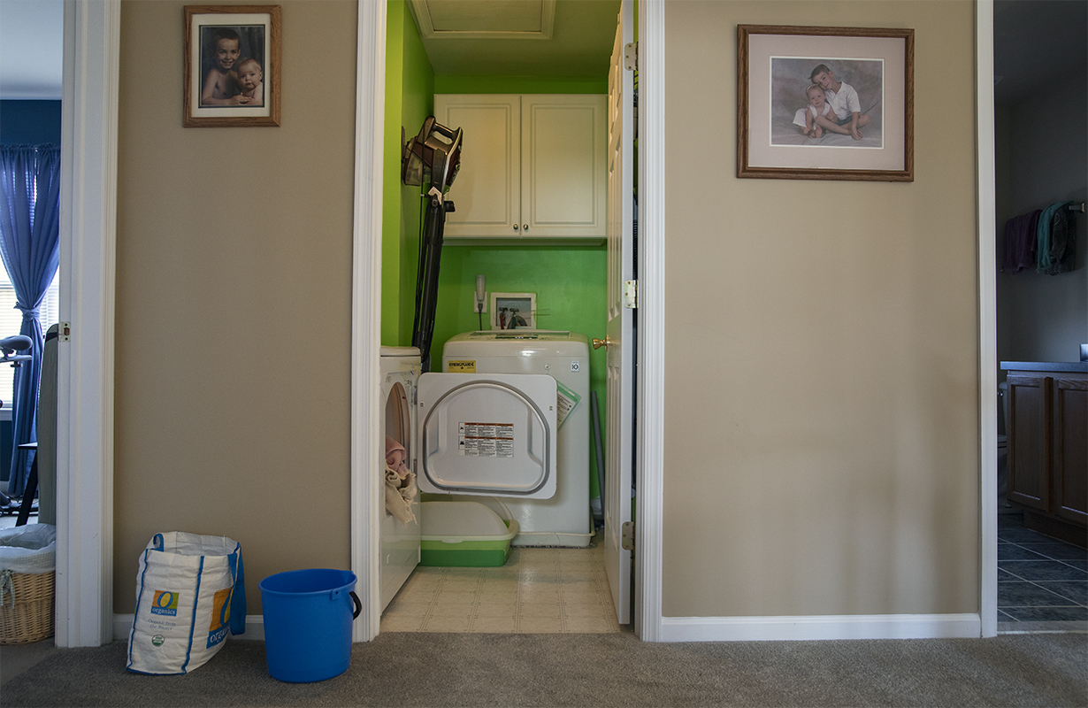The Neon Green Laundry Room (aka Dad's favorite color)
